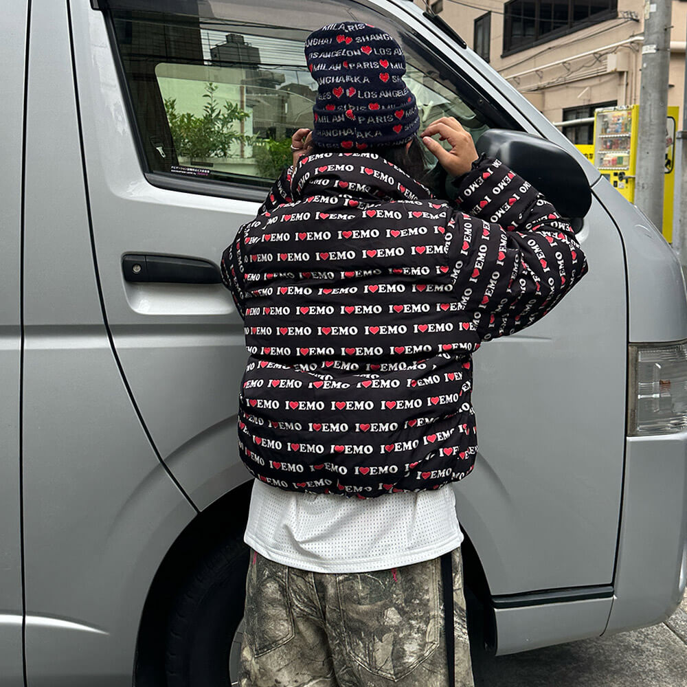 I Love Emo Puffer Jacket