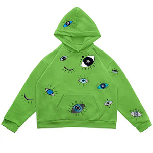 Indie Eye Print Hoodie