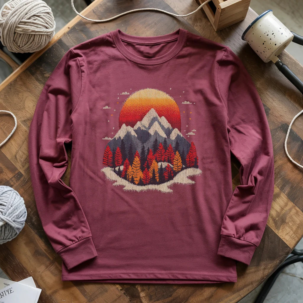 Knit Mountain Long Sleeve T-shirt