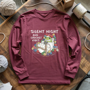 Silent Night and Crochet Vibes Long Sleeve T-shirt