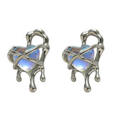 Melted Heart Earrings