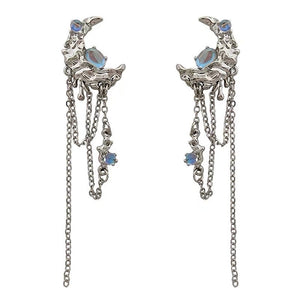 Moonstone Asymmetrical Earrings