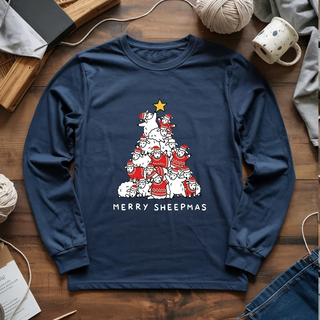 Merry Sheepmas Long Sleeve T-shirt
