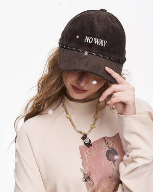 No Way Cord Baseball Cap