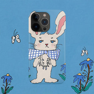 Preppy Style Rabbit iPhone Case