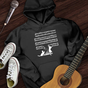 Cat Music Sheet Hoodie