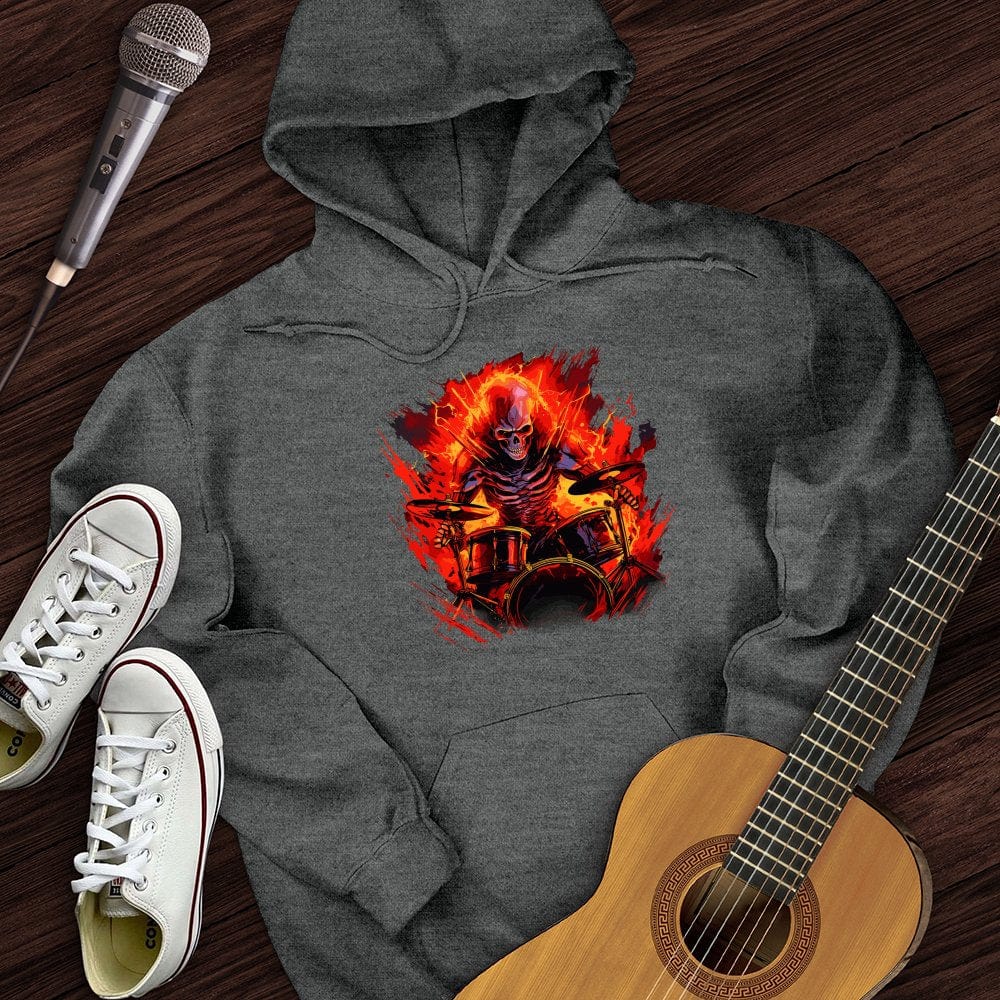 Fiery Drummer Guitar Hoodie