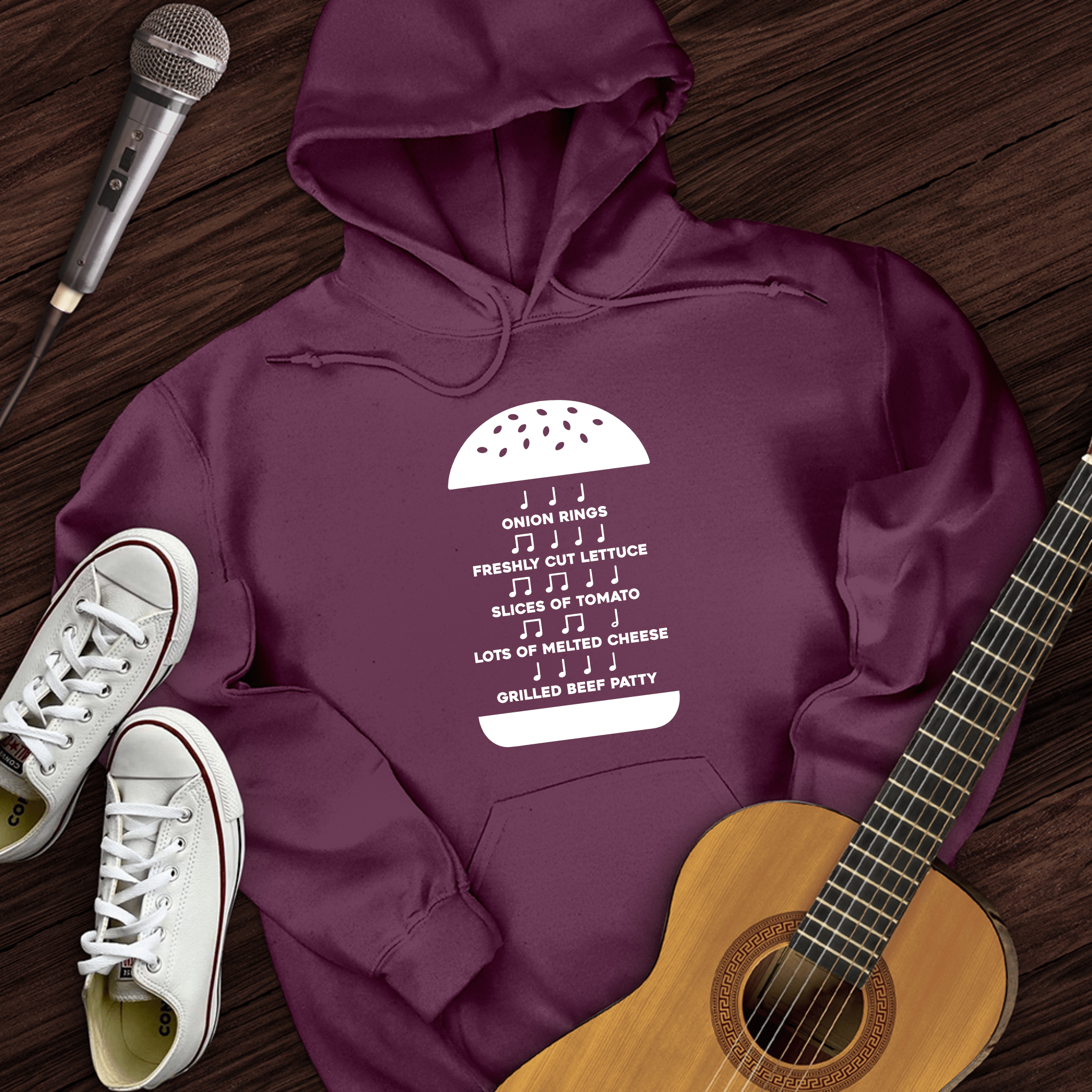 Burger Music Hoodie