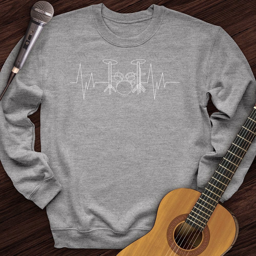 Drummer Heartbeat Crewneck