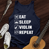 Eat, Sleep, Violin, Repeat Tank Top