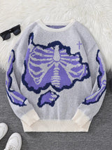 Weirdcore Skeleton Sweater