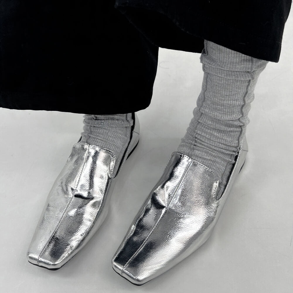 Dancing Life Square Toe Flat Loafers