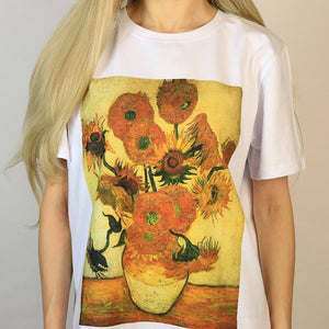 Van Gogh Sunflowers Tee, M
