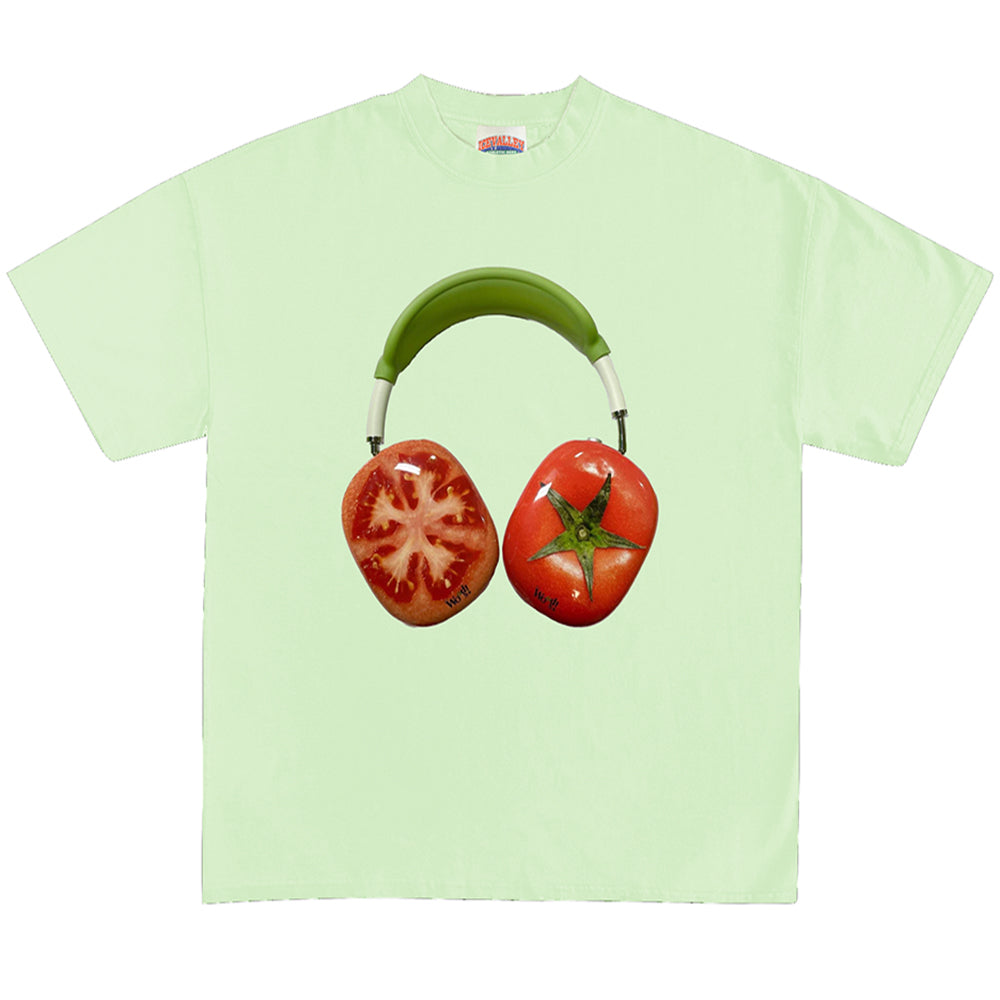 Tomato Headphones Graphic T-Shirt