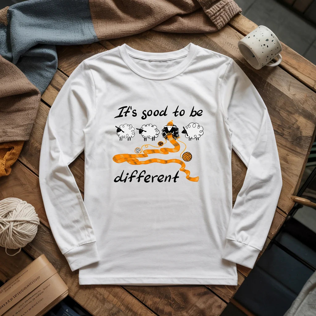 Be Knitting Sheep Long Sleeve T-shirt