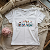 Hippo Knitmas Lady V-neck