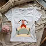 Knitting Sun Lady V-neck