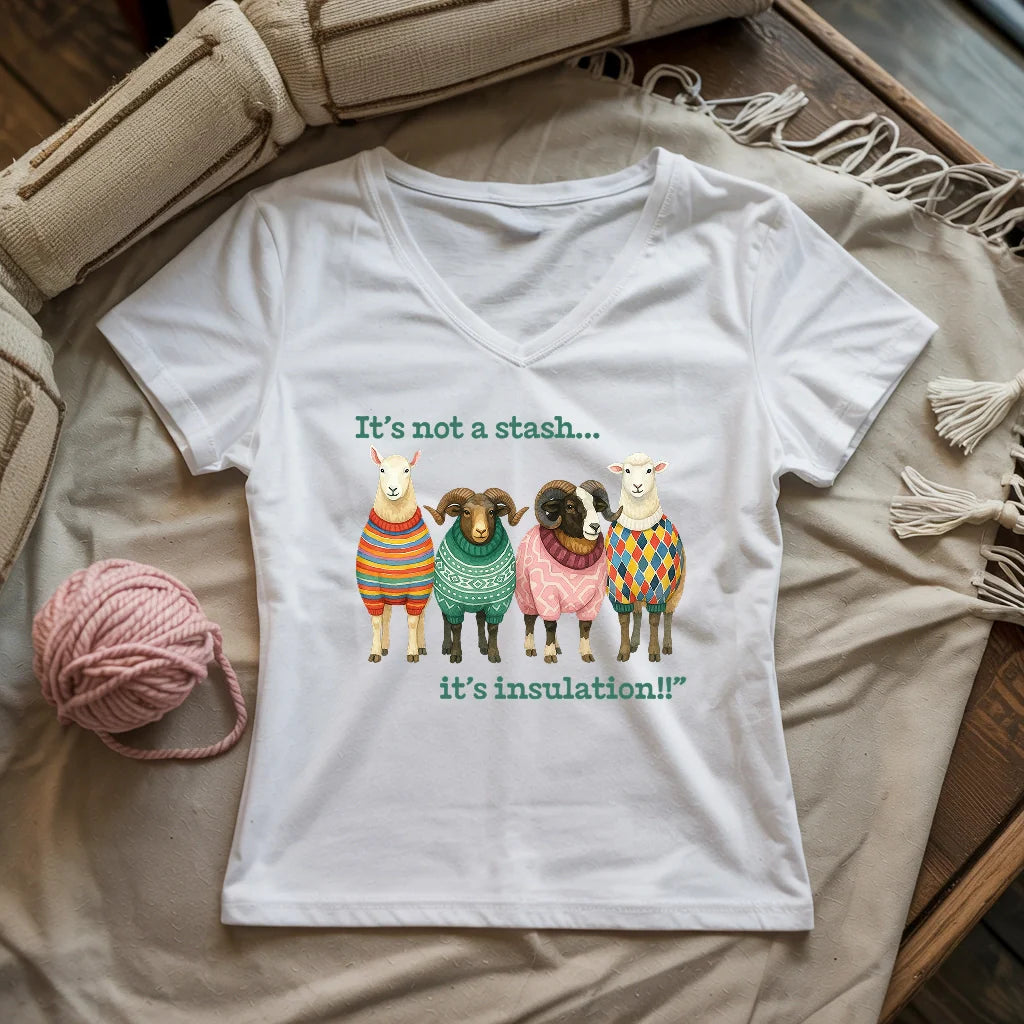 Wooly Excuse Lady V-neck